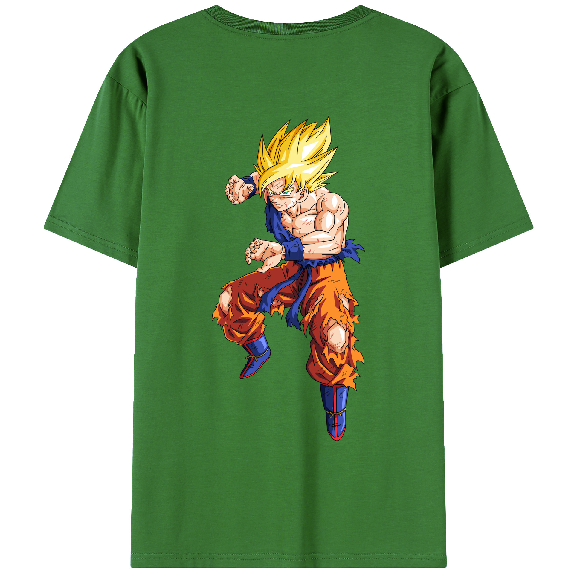 （画像用） ドラゴンボール 孫悟空（そん ごくう）Son Goku カカロット DRAGON BALL Kakarotto レディース半袖Tシャツ(バックプリント)